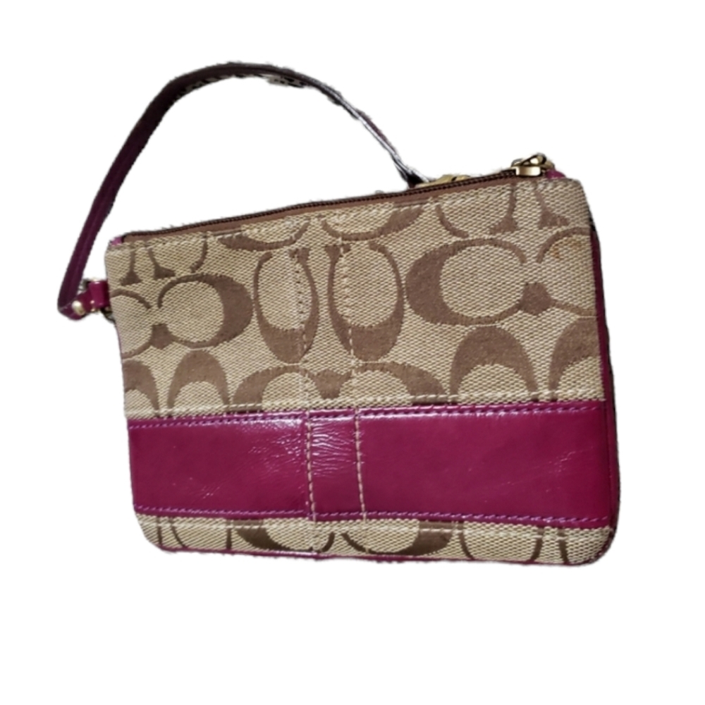 Coach Monogram Wristlet